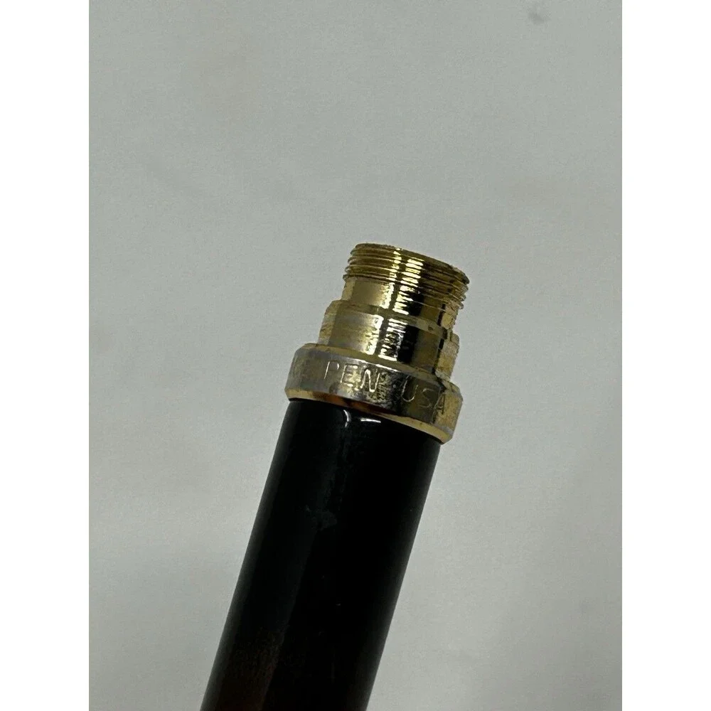 Vintage Fisher Space Pen Black Lacquer Gold Trim Ballpoint Pen PR4F USA Working